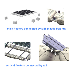 Floater năng lượng mặt trời PV nổi tấm pin mặt trời trên mặt nước nổi hệ thống PV cho hồ/Hồ chứa dễ dàng để lắp ráp - Product Image 5