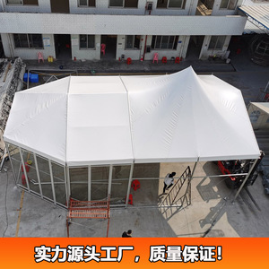 Modular Construction Extended Type Aluminum Alloy Wedding Party Tent 15m 18m 20m 21m <b>25m</b> 30m 40m 50m PVC Waterproof Four-season - Product Image 2