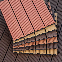 Carreaux de sol 300x300, revêtement de sol technique, terrasse à emboîtement, terrasse en bois composite plastique