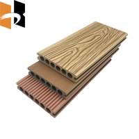 Plancher extérieur moderne en WPC Planches de terrasse en bois composite pour l'extérieur