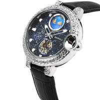 Nouvelle montre à quartz pour hommes, bracelet en cuir personnalisé, montres de luxe, boîtier en alliage de zinc, montre à main de luxe