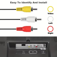 Câble AV audio-vidéo 1,8 m pour PS3 PS2, neuf, câble vidéo AV pour Playstation 2 3 pour PS3, vente flash