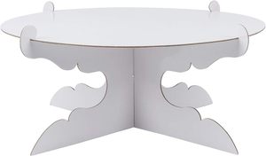 Custom 12 Inch <strong>Cardboard</strong> One Tier <strong>Cake</strong> <strong>Stand</strong> for Birthday Party Decorate - Product Image 2