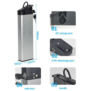 Batería plegable para bicicleta eléctrica, 36V, 15.6Ah, 17.5Ah, 21Ah, 22.4Ah, 24.5Ah, para bicicleta eléctrica <span class=keywords><strong>engwe</strong></span> <span class=keywords><strong>C20</strong></span> pro - Product Image 4