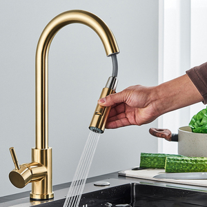 304 in acciaio inossidabile intelligente rubinetto acqua oro rubinetto a discesa sensore Touch rubinetto cucina - Product Image 1