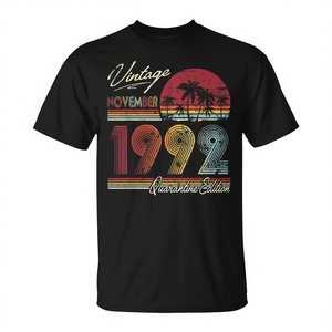 T-shirt vintage per il compleanno di novembre 1992, edizione Quarantine - Product Image 2