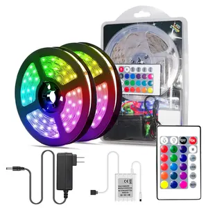 Dropshipping Murah Grosir Ip65 Tahan Air Lampu Led Rgb Fleksibel Neon 2835 Dc12v 24V Led Strip Rgb Lampu Strip kit