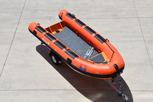 Huihao Venta caliente RIB 480 16ft Semi-rígido de aluminio RIB Boat Hypalon/PVC Barcos inflables - Product Image 2