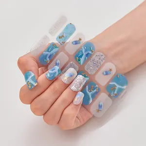 Factory supplier Eco-friendly SelfAdhesive DlY glitter fashion nail foil artdecoration nail polish Stickers