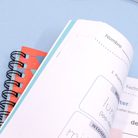 Agenda personnalisé 2026, carnet mignon avec stylo, fermeture à spirale, couverture souple en PP, journal personnalisé