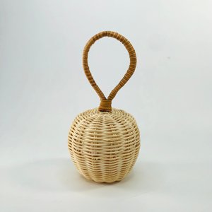 Nursery rattan sonagli giocattolo per bambini vimini mela e pera shaker per neonati bambini piccoli - Product Image 5