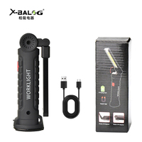 Senter Led Cob taktis Mini, lampu kerja portabel Super terang dapat diisi ulang Usb