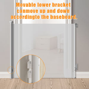 Puerta de Seguridad Retráctil para Bebés Prodigy SG027 con Malla de PVC y ABS, 140 cm de Ancho Extra, Segura para Mascotas en Interiores/Exteriores, para Seguridad en Múltiples Escenarios - Product Image 2