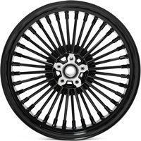 Roues à rayons larges ZCLH 17x3.5/17x6.0 avant/arrière pour Softail FLSTF/FXSTB/Night Train/FXST/Custom (2006-2017) sans ABS