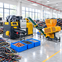 Ligne de production de granulateurs de cuivre à 99 % de pureté 200~300 kg/h – Machine automatique de recyclage de câbles usagés pour réduire les coûts de main-d'œuvre