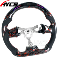 Volant de voiture en fibre de carbone forgé LED RPM pour Chevrolet Corvette Camaro C5 C6 C7 C8 ZR1 2006-2013