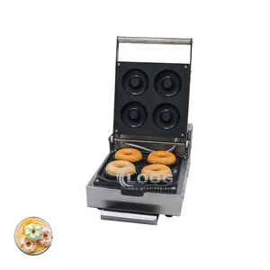 Pembuat donat Stainless Steel, peralatan dapur mesin pembuat donat Mini komersial