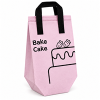 Sac isotherme non tissé pour pâtisserie avec doublure en aluminium, impression personnalisée pour desserts, pâtisseries et plats à emporter des cafés