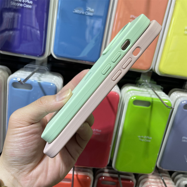 For iPhone 17 16 15 14 13 Mini Pro Max  Liquid Silicone Case  Microfibre Soft Touch Silicone Phone Case for Apple