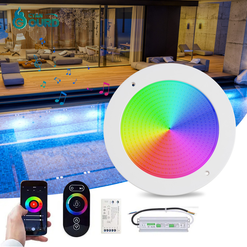 230mm Resin Slim Flat Pool Lamp