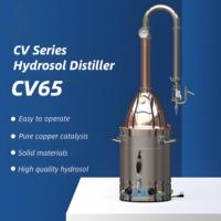 Distillation à petite échelle d'huile essentielle de laboratoire 20L 30L 65L Extracteur d'hydrolat de lavande d'eau de rose Distille à la vapeur