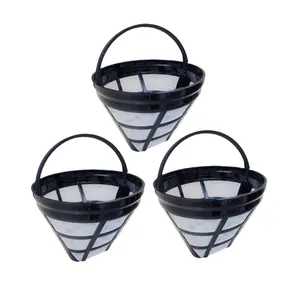 Coffee Filter Basket Portable Coffee Dripper Washable Reusable Paperless ABS PP Food Grade Nylon Mesh Filter Coffee Filter