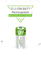 Penjualan Terlaris Smartoools 12000mWh Baterai D Isi Ulang USB 1.5V Port Pengisian Daya Tipe-C Paket Baterai Lithium Ion Garansi 2 Tahun