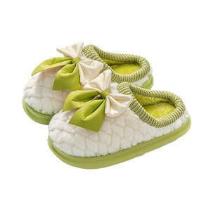 Women's Fashion Bowknot <b>Indoor</b> Summer for Slippers Non-Slip Soft Plush Warm Cotton Comfortable Shoes <b>Slides</b> for Home Use - Product Image 5