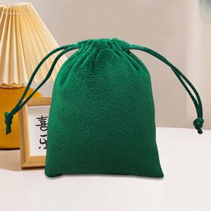 Premium Recyclable Velvet <b>Drawstring</b> <b>Bag</b> 10x15cm for Necklaces and Earrings Storage - Product Image 6