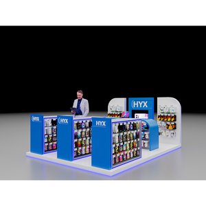 Kích thước tùy chỉnh bằng gỗ Mall điện thoại di động gian hàng hiển thị <span class=keywords><strong>kiosk</strong></span> cho Mall trường hợp điện thoại - Product Image 1