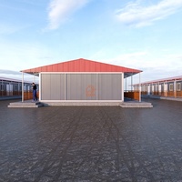Maisons préfabriquées en panneaux sandwich EPS anti-sismiques, conteneurs préfabriqués modernes à faible coût, chambres d'école en kit