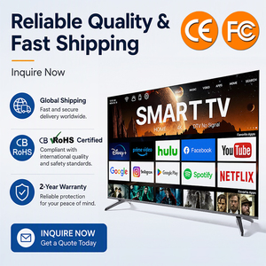 Televisor LED Inteligente sin Marco de 32 43 50 55 65 75 85 100 Pulgadas, 4K HDR10, Android 15, Versión Global, Control <span class=keywords><strong>por</strong></span> Voz, para el Hogar, Venta al <span class=keywords><strong>Por</strong></span> Mayor - Product Image 2