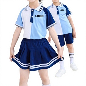 Uniforme Escolar Infantil al por Mayor, Conjunto Personalizado con Logotipo, Poliéster y Algodón, Ropa Escolar Elegante, Alta Calidad, Transpirable, Duradera y Suave - Product Image 3