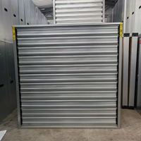 Système de ventilation de serre agricole avec coussin de refroidissement par évaporation et ventilateur DC pour la circulation de l'air et le refroidissement des exploitations agricoles, en matériau PE