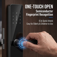 Cerradura Inteligente para Puerta con Huella Dactilar, Contraseña y Control Remoto por Aplicación, Cerradura Electrónica para Apartamentos