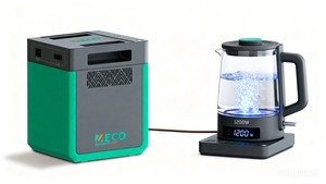 Estación de Energía Solar Portátil Meco 2000, Batería LiFePO4 de 1200W y 2000Wh, Tomacorriente de CA, para Camping/Emergencias en el Hogar - Product Image 1
