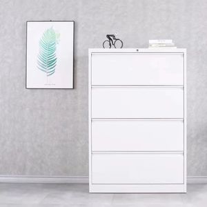 Modern 4-Drawer Vertical Steel <b>File</b> <b>Cabinet</b> High Quality Iron Lockable Factory Direct <b>Sale</b> <b>for</b> Home Office Kitchen Hotel Use - Product Image 1