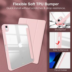 Nueva <span class=keywords><strong>Funda</strong></span> Transparente de Acrílico para <span class=keywords><strong>iPad</strong></span> Air 8, <span class=keywords><strong>iPad</strong></span> Pro 11, <span class=keywords><strong>iPad</strong></span> Air 11 con Soporte para Lápiz, Cubierta Protectora de Cuero PU a Prueba de Golpes de 10.9 Pulgadas - Product Image 4