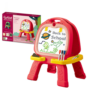 Hochwertiges doppelseitiges magnetisches Zeichenbrett für Kinder im Großhandel Kunststoff multifunktion ales Brettst änder spielzeug für Kinder - Product Image 1