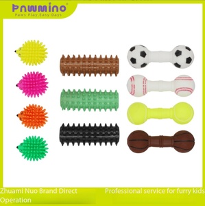 Juguete para perros hecho de goma suave que chilla, duradero para masticar, para la dentición de cachorros y cuidado dental. - Product Image 1