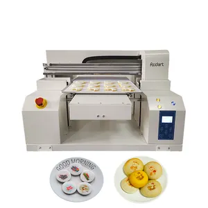 Edible A2 Size Food Printer For Big Bake Shop High Quality Automatic Inkjet Flatbed Food Printer