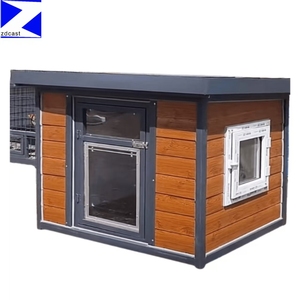Cage <span class=keywords><strong>pour</strong></span> <span class=keywords><strong>chien</strong></span> pliable en bois brun moderne, double <span class=keywords><strong>porte</strong></span>, <span class=keywords><strong>pour</strong></span> intérieur, avec coussin, lit <span class=keywords><strong>pour</strong></span> animaux de compagnie robuste, <span class=keywords><strong>pour</strong></span> chiens de petite/moyenne taille - Product Image 2
