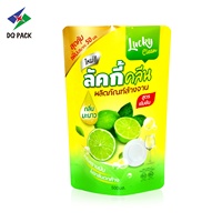 Nouvelle pochette en plastique d'impression de conception pochette debout 500g 1L 2L 3L 5L sac d'emballage de détergent de savon liquide à vaisselle