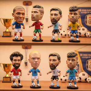 Anpassbare Sport-3D-Großhandelsfiguren: Berühmte Basketball- und Fußball-Bobbleheads, handgefertigte Kunstharzfiguren für die Autodekoration - Product Image 4