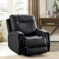 Fauteuil inclinable en cuir traditionnel ergonomique et réglable, style minimaliste, pour salon, petit espace, avec clous décoratifs