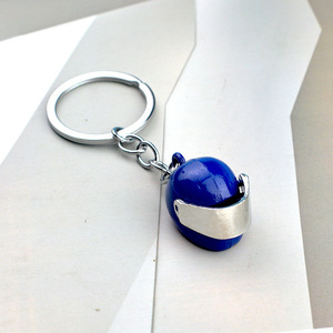 Hot Wholesale Car Advertising Creative Motorcycle Helmet Keychain Car Parts Keychain Metal Keychain Safety Helmet - Product Image 6