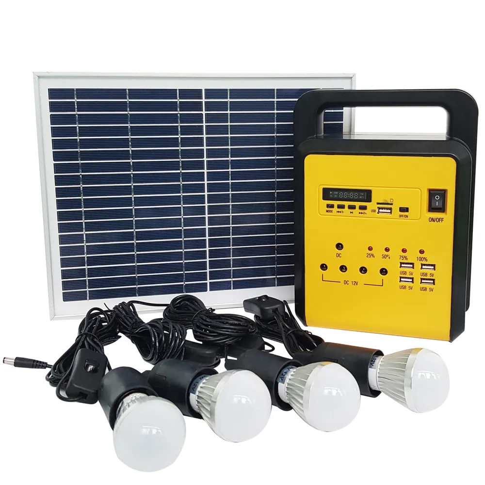 Portable Solar Energy home power solar system for home lighting and phone charging mp3 radio function solar energy home