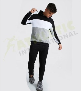 Survêtements à capuche légers en coton biologique 100 % coupe régulière contrastée MAN Sport - Vente en gros de tenues de sport athlétiques - Product Image 6