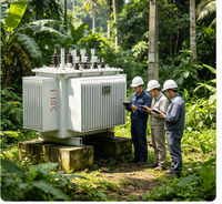 Transformateur de distribution haute puissance Rainbow S11 1000 kVA 10 kV/0,4 kV triphasé immergé dans l'huile à enroulement en cuivre 50 Hz