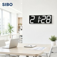 Reloj de Pared Digital LED WiFi de 6 Pulgadas, Sincronización de Hora de Red NTP, Cuenta Regresiva de 4 Dígitos, Cronómetro, 30 Alarmas, Salida de Relé